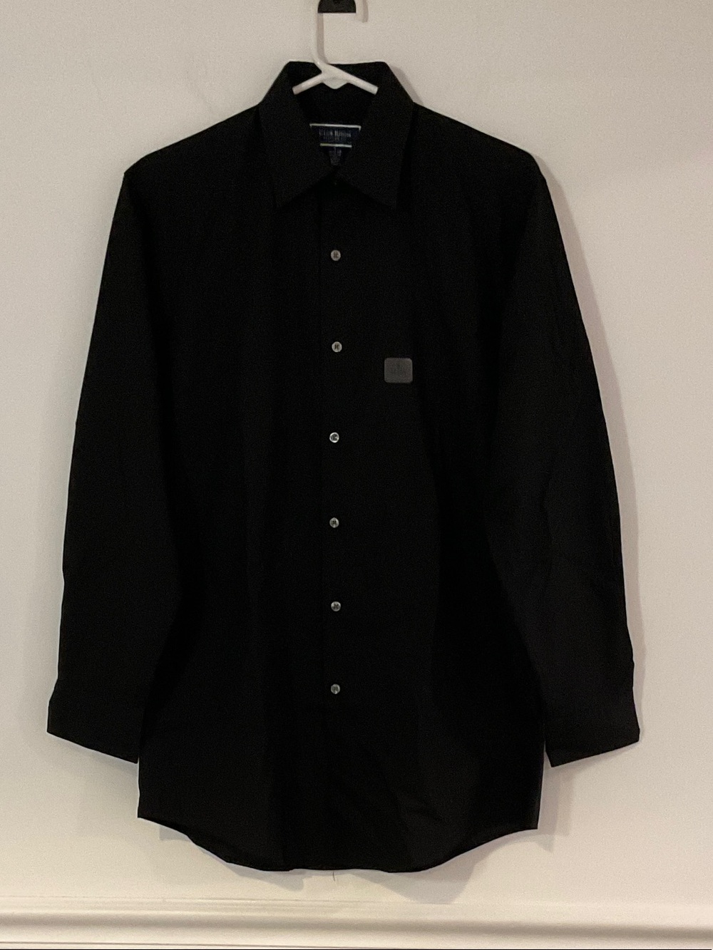 Club Room Black Long-Sleeve Dress Shirt